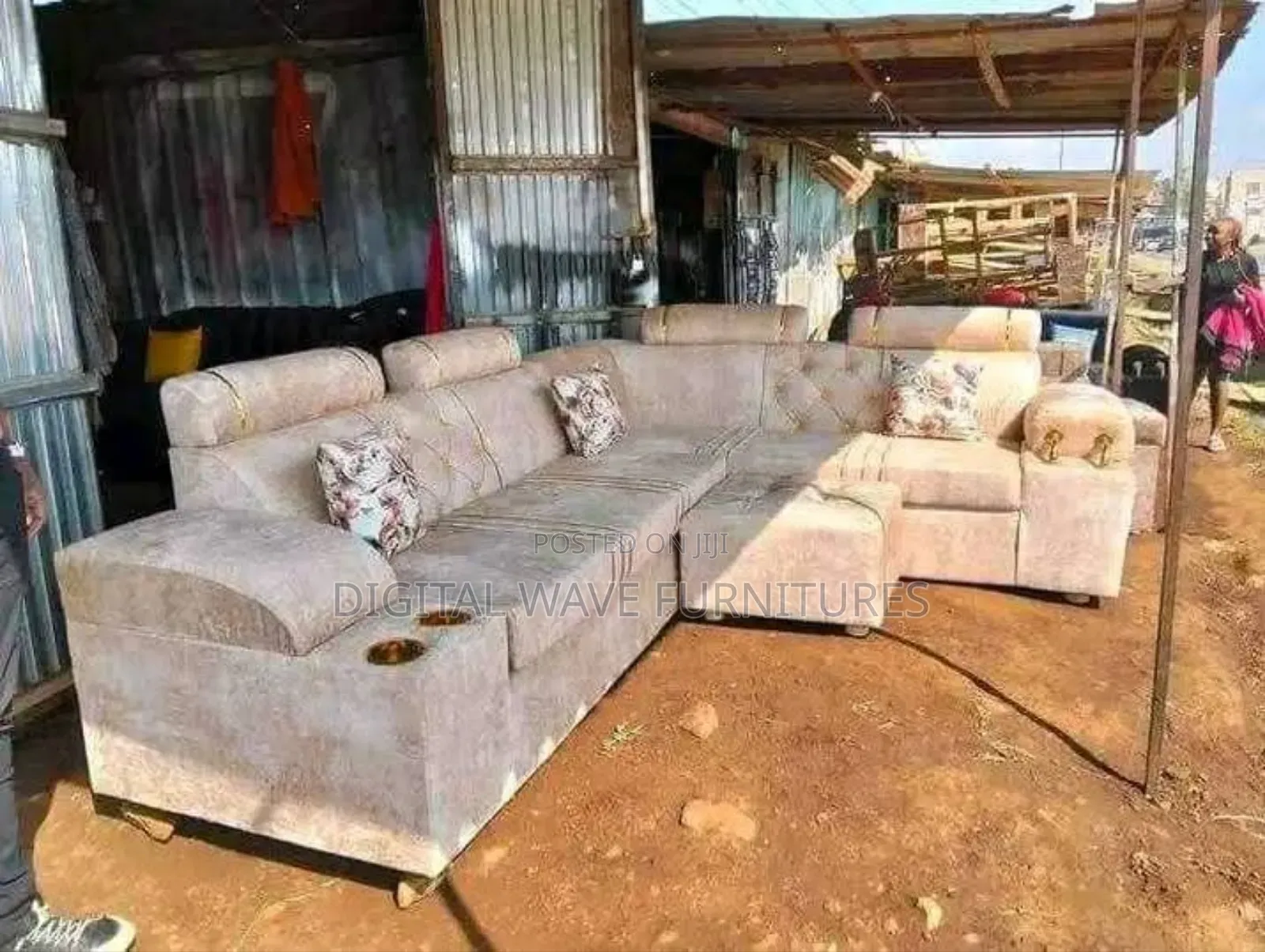 L Shaped Smart Sofaset Without Fiber