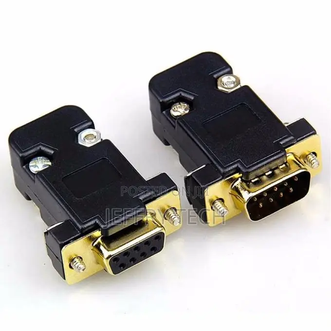 Db9 Rs232 Serial Plug Com Db9 Plug Connector D-Type 9-Pin