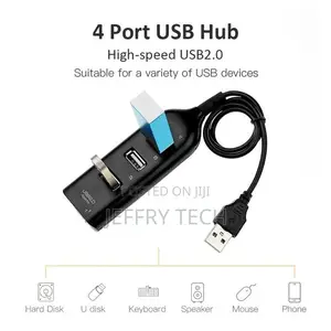 Usb 2.0 Hub Adapter Usb Power Strip 4-Port Hi-Speed Multi
