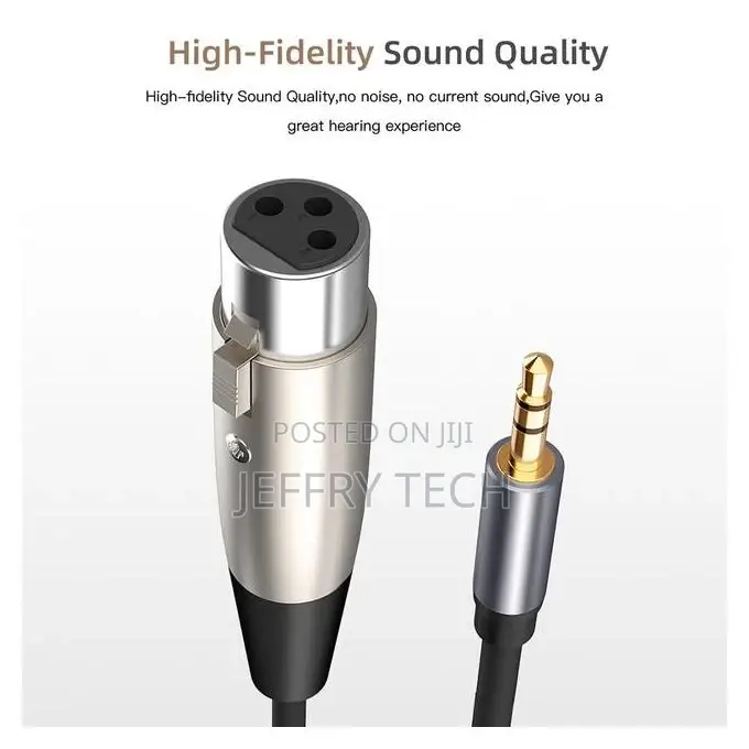 3.5 Mm Jack Naar XLR Kabel 1.5 M Man-Vrouw Professionele