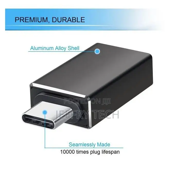 Type C Otg Connector High Speed Ultra Thin for Smartphones