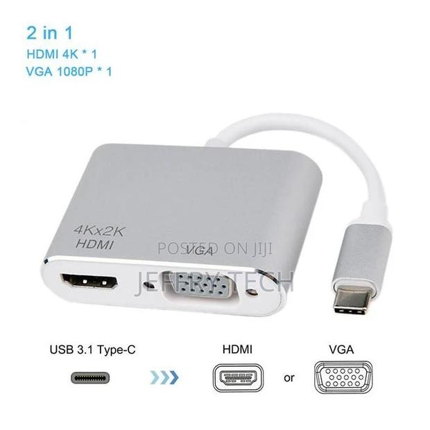 Usb 3.1 Type C to Vga Female / Hdmi Female Adapter