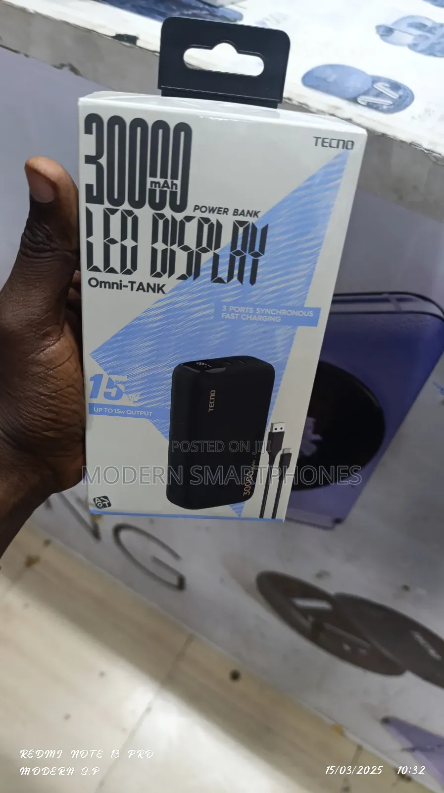 Tecno Omni Tank 30000mah Portable Powerbank
