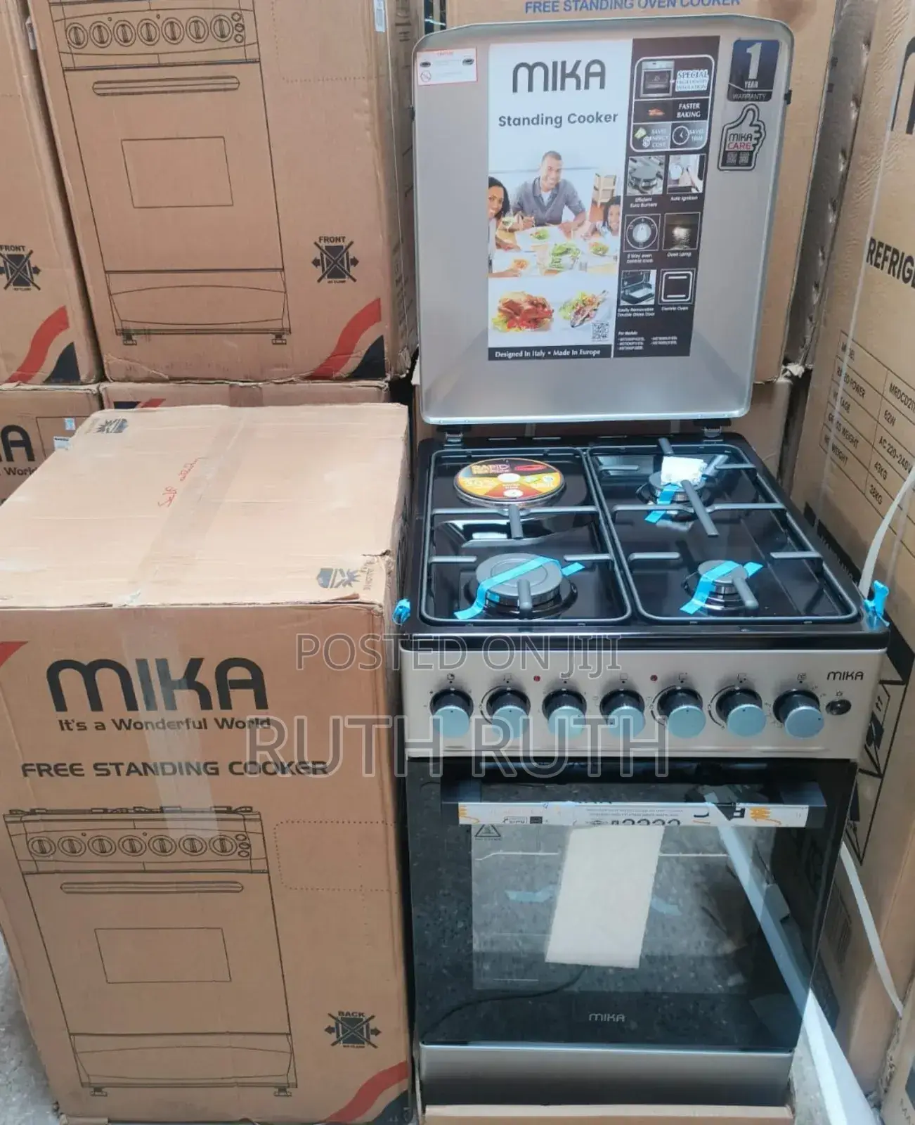Mika Standing Cooker 3+1 50 by 60
