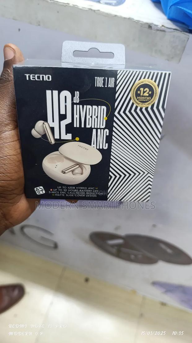 Tecno True 1 Air Hybrid Noisecancellation Bluetooth Earphone - main view