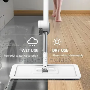2 in 1 360°Rotating Flat Mop With Extra Mop Pads