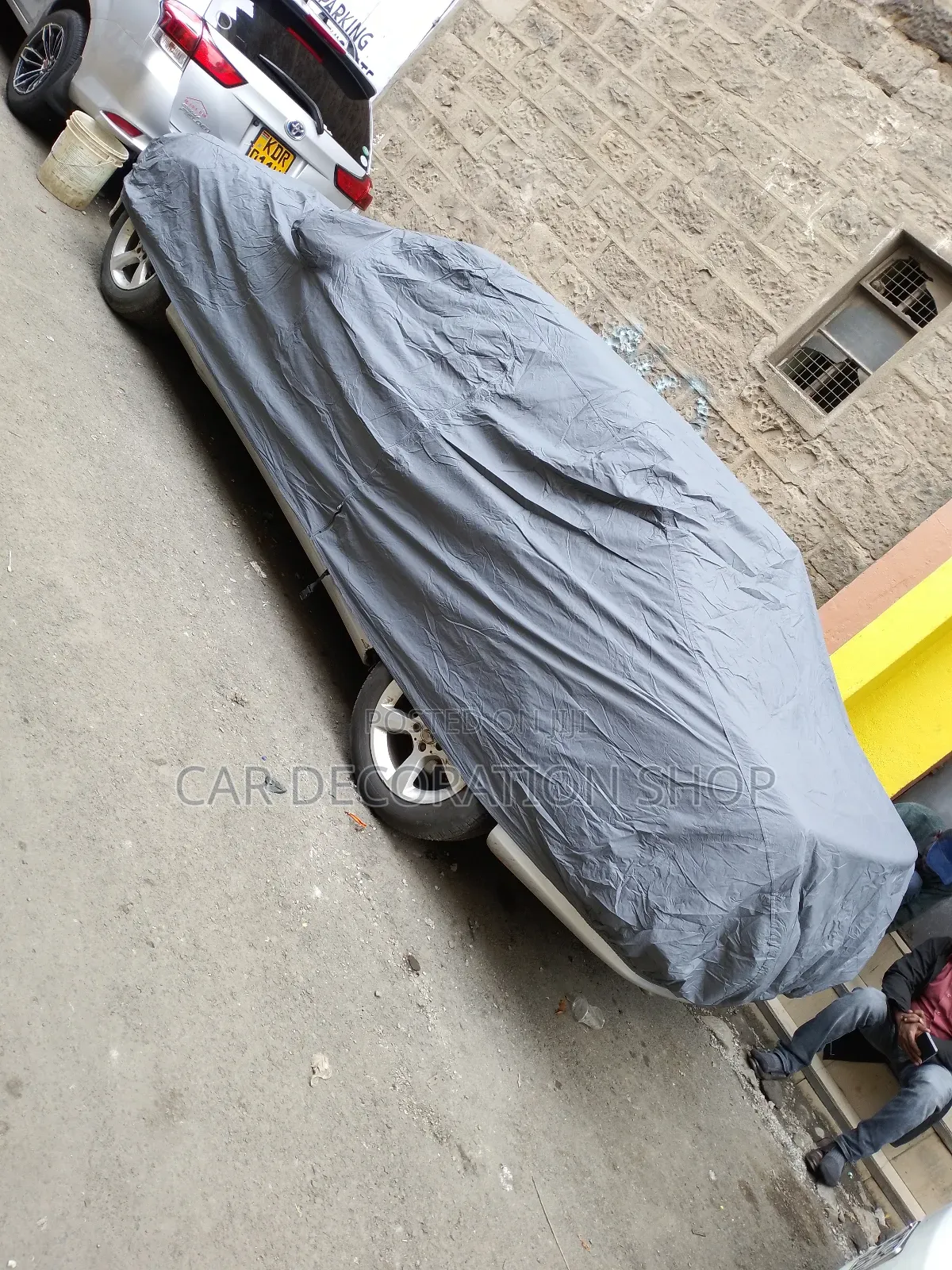 Mercedes C200 Car Fitted With Car Body Sun Dustproof Cover