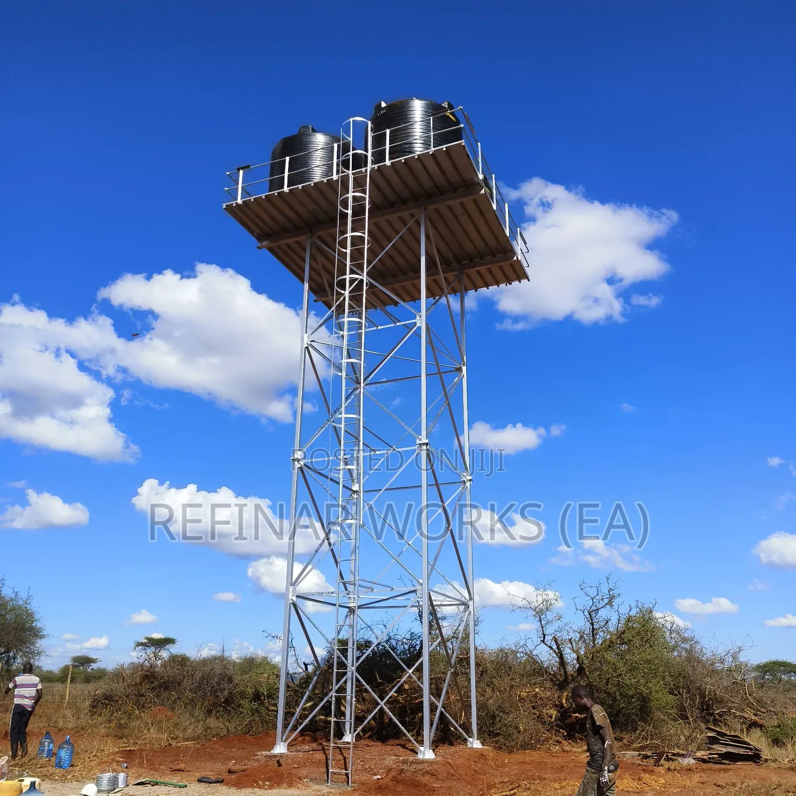 Corrosion-resistant Water Tower Construction In Kenya