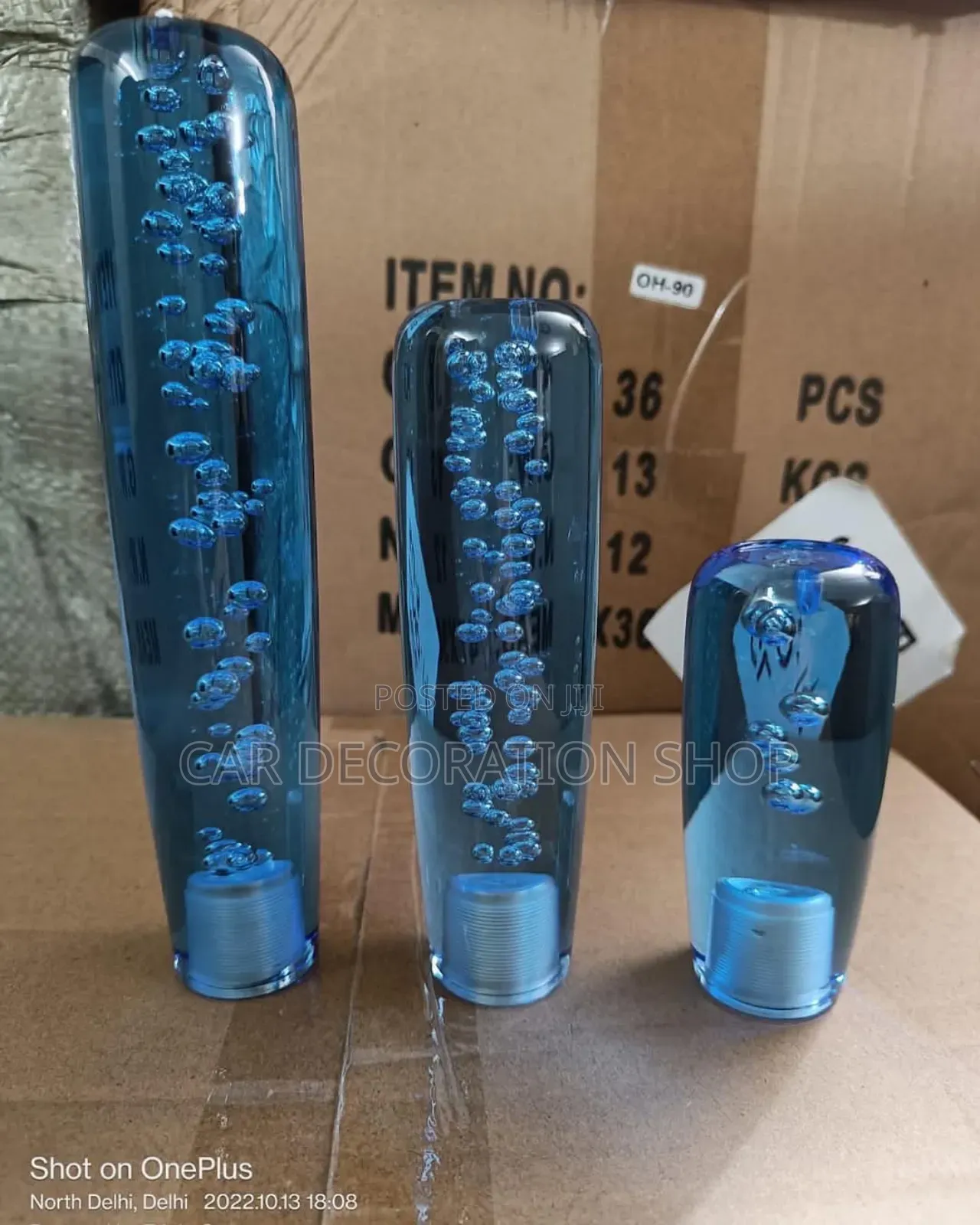 10/15/20cm Clear With Bubbles Gear Knob 1700-2800