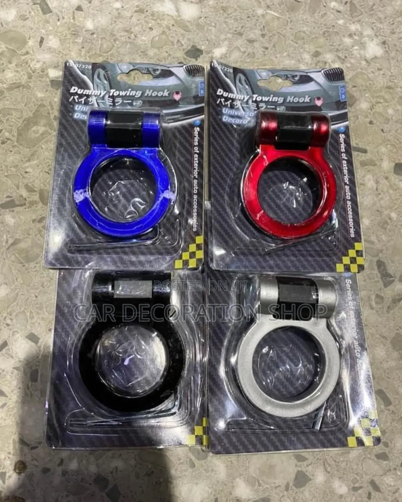 Colored Round Dummy Front Bumper Tow Hook Decoration