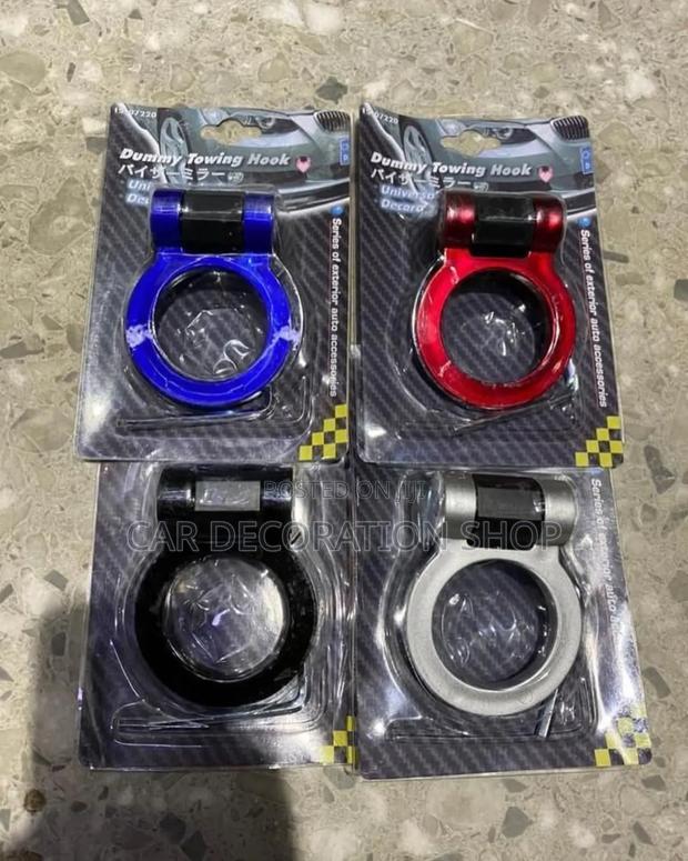 Colored Round Dummy Front Bumper Tow Hook Decoration