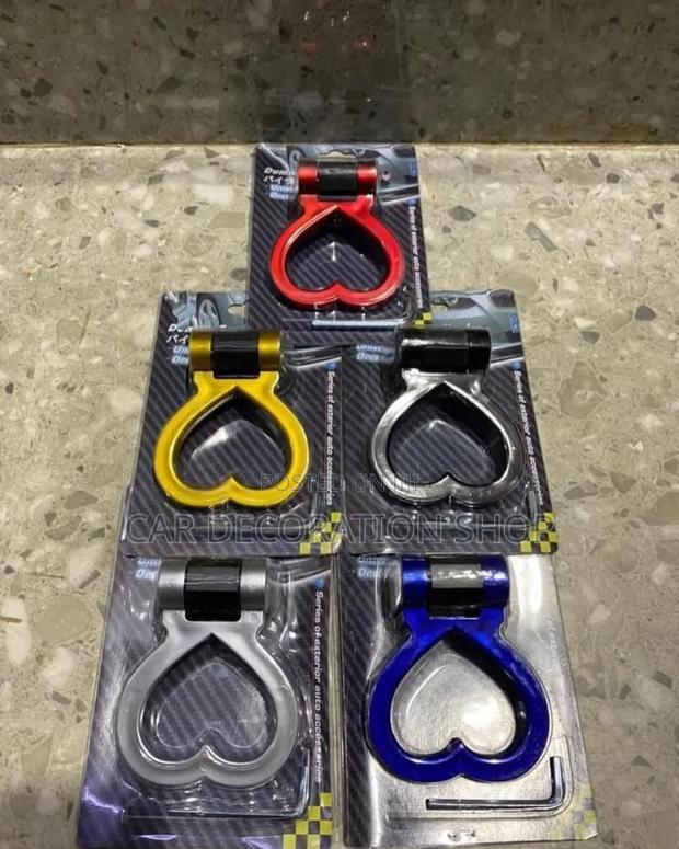 Heart Designed Colored Dummy Tow Hook Front Bumper