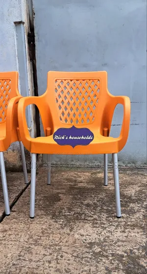 Plastic Chair of Metal Chrome Legs,Orange Plastic Chair