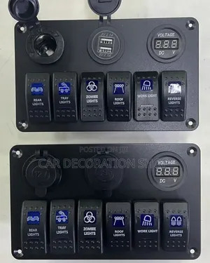 New 6gang Toggle Switch Panel With 2 Usb Ports