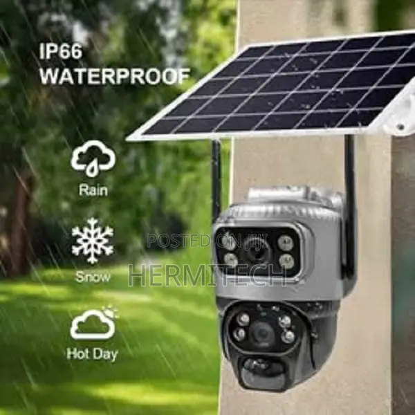 Dual Lens 4g Solar Camera Outdoor Ip Camera