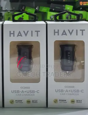 Havit Cc2022 Pd *20w* Fast Car Charger Available