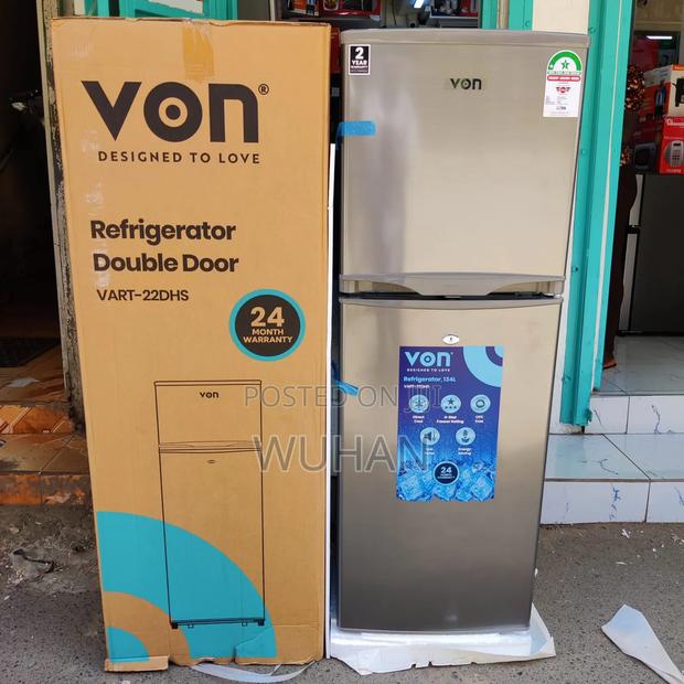 Von 136 Litres Double Door Direct Cooking Fridge