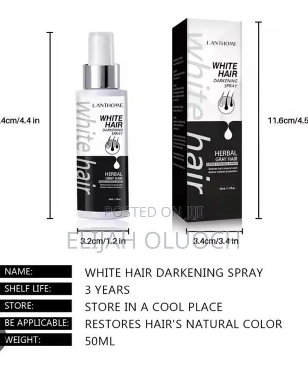 White Hair Darkening Spray