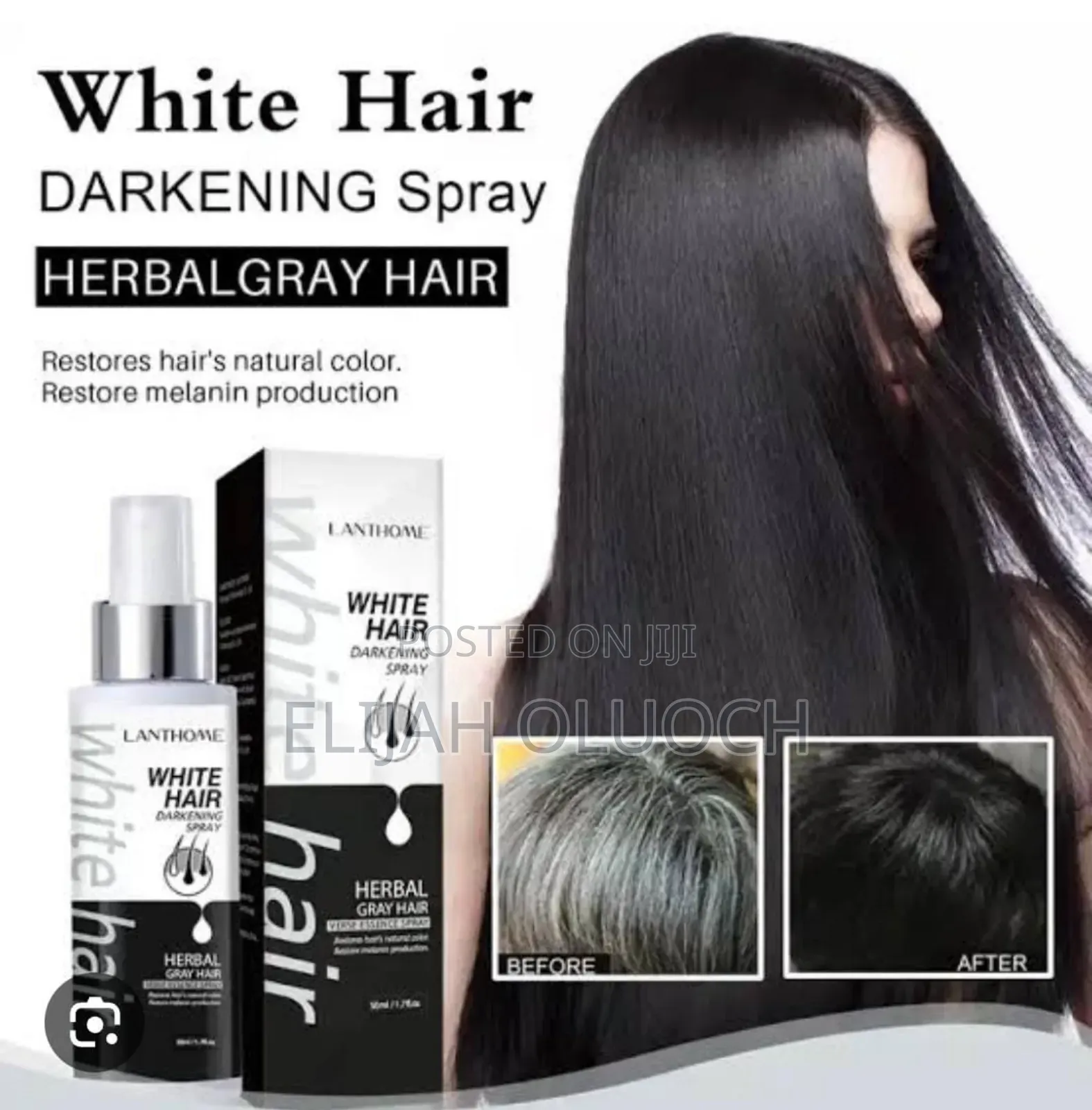 White Hair Darkening Spray
