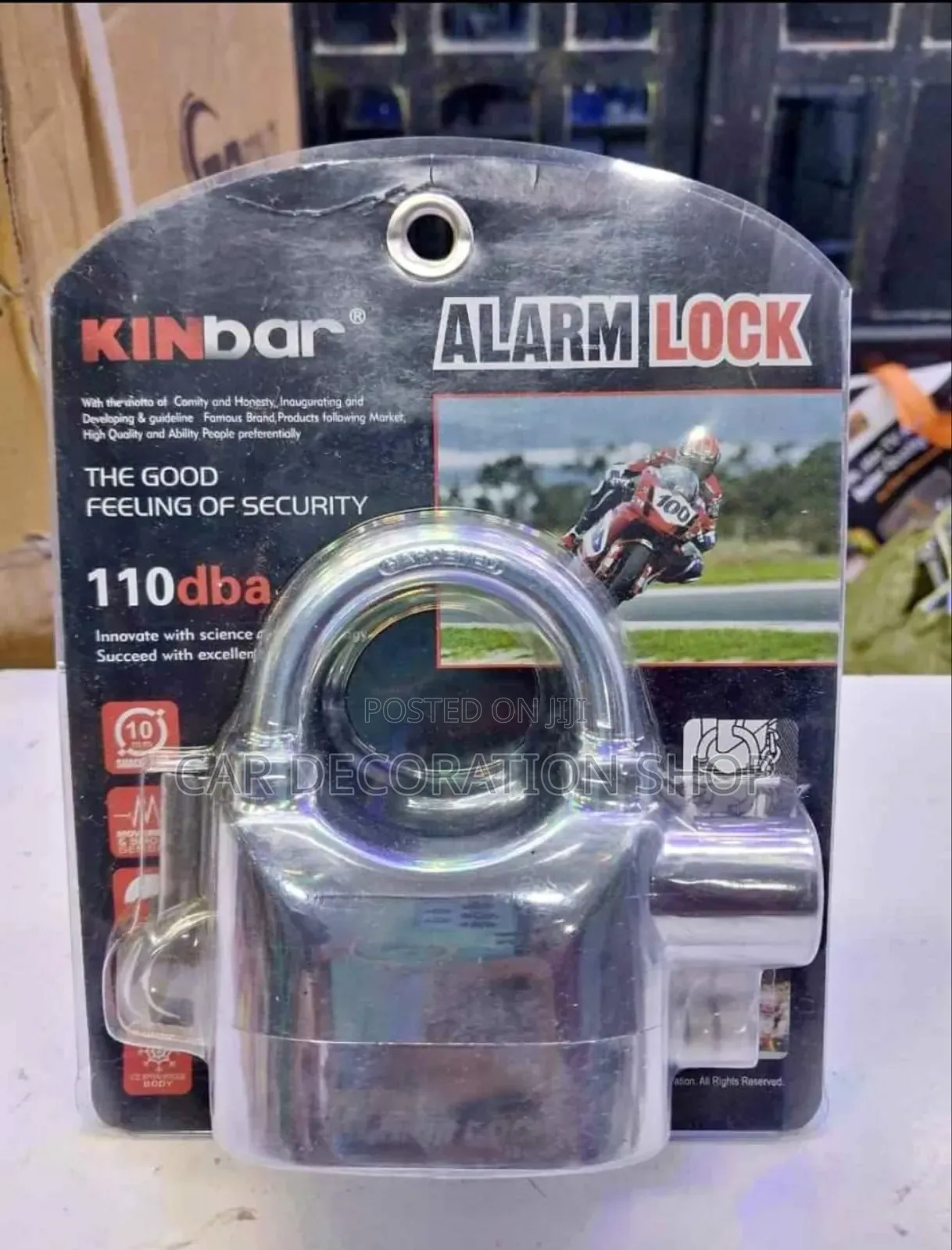 Alarm Silver Antitheft Home Padlock