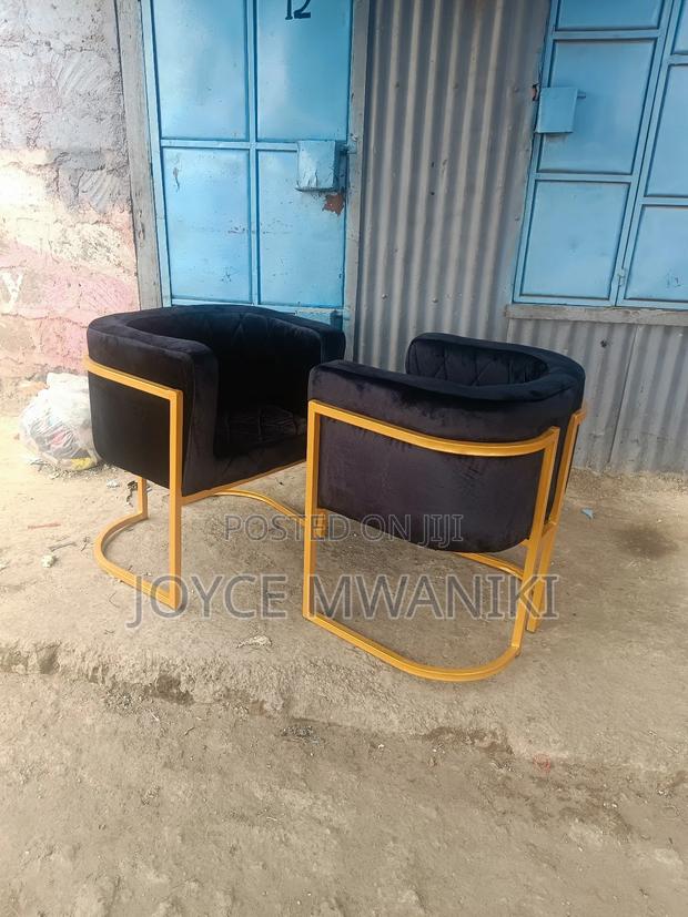 Manicure Seats or Styling Seats, Gold, Black - thumbnail 3
