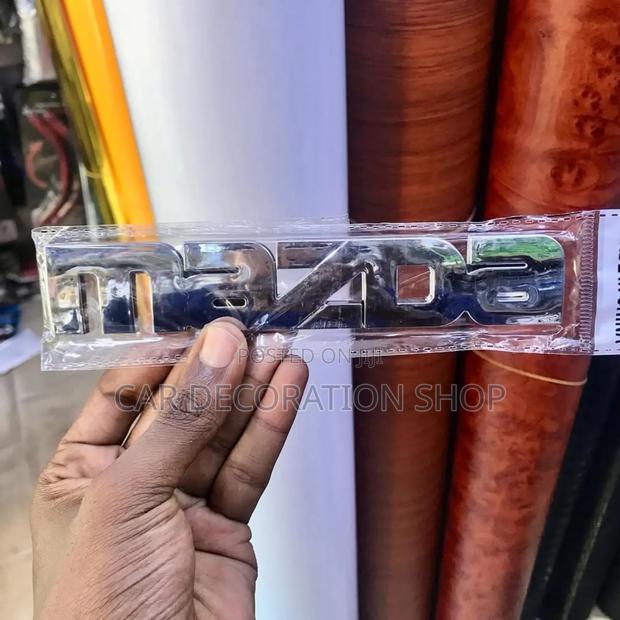 Mazda 3d Decal Letter Chrome Badge
