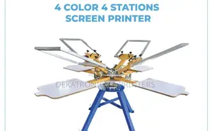 4 Color 4 Stations Screen Printer