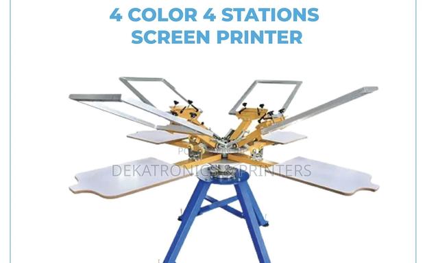 4 Color 4 Stations Screen Printer - main view