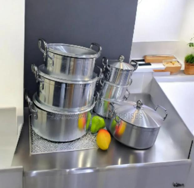14-Piece Sufuria Set: Durable Aluminum : Heavy-Duty 14-Piece