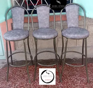Comfy Bar High Stools With Powder-Coating Finish
