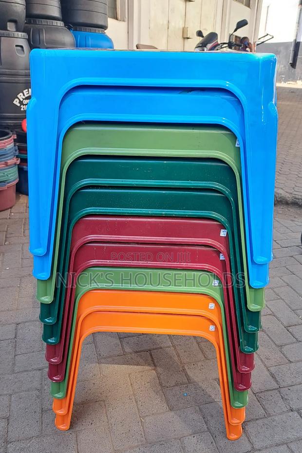 Maroon Plastic Kids Table - main view