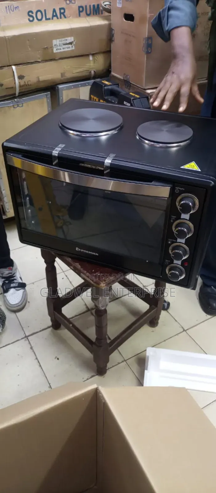 Approved % Premier Quality Oven With 2hot Plate