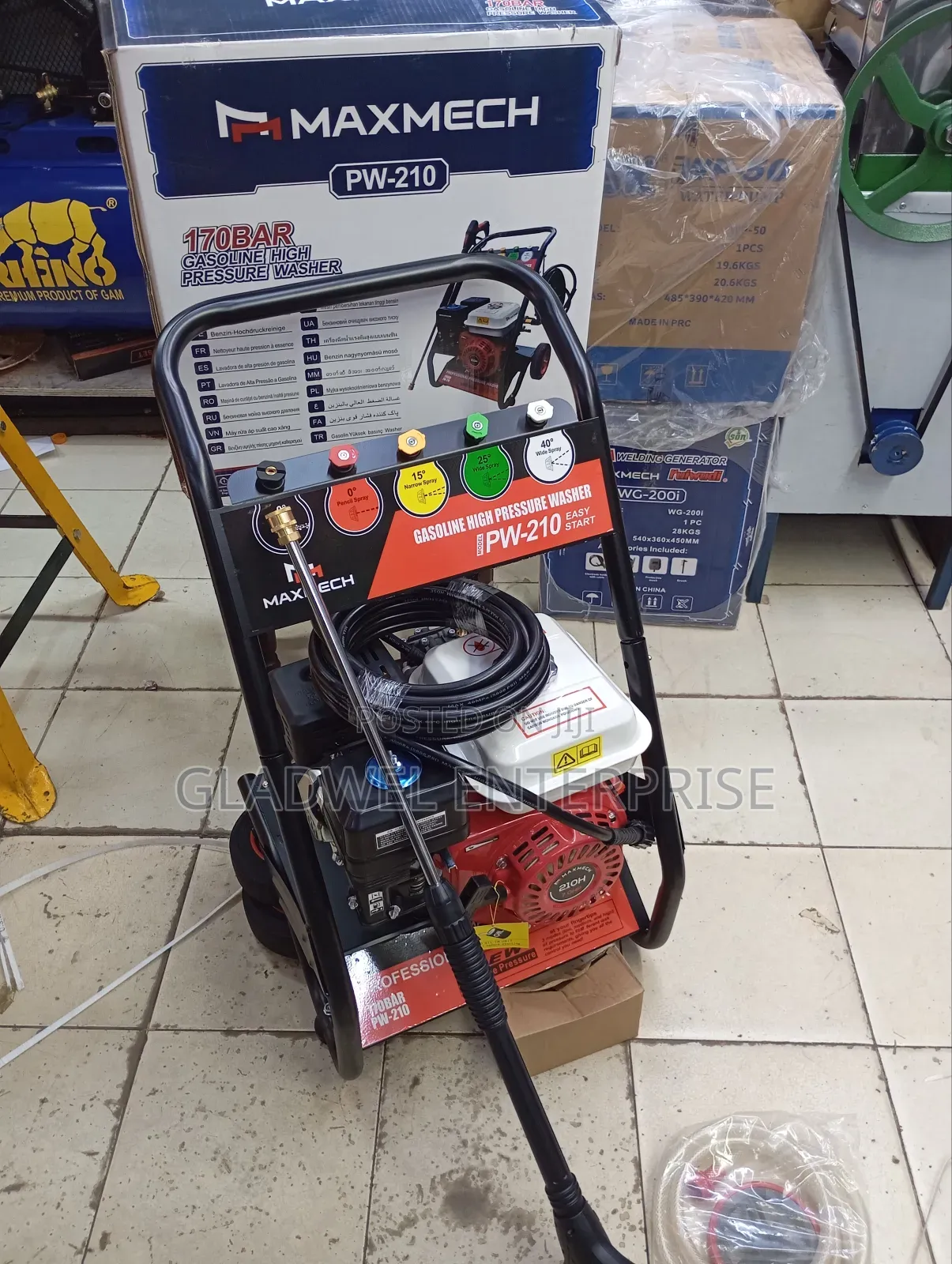 Engine Gasoline Pressure Washer Machine 7hp