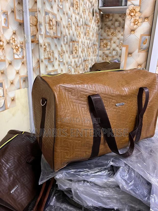 Large Brown Leather "Duffle -Travel''bags at 1500