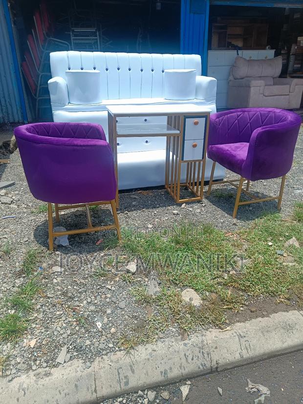 Pedicure 3 Seater White and Manicure Set - main view