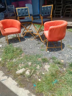 2 Orange Styling Seats and 2 Makeup Chairs - thumbnail 2