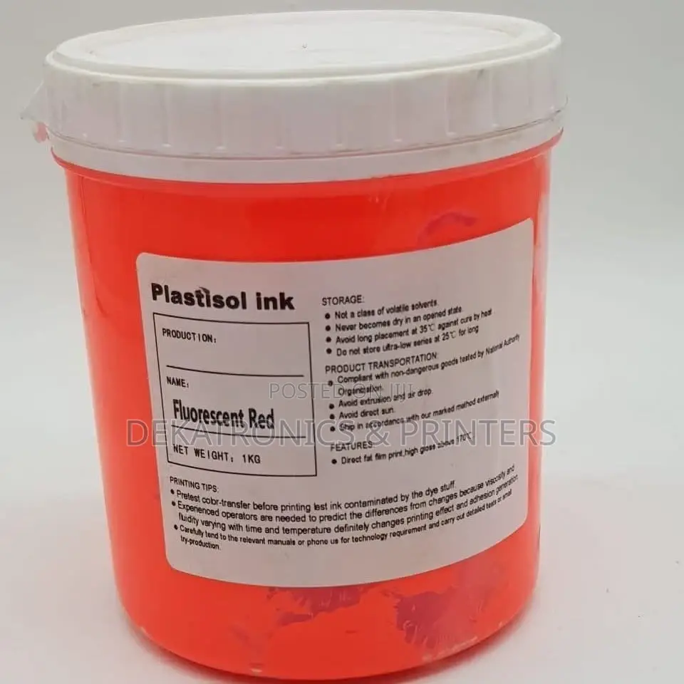 1kg Plastisol Inks for Screen Printing