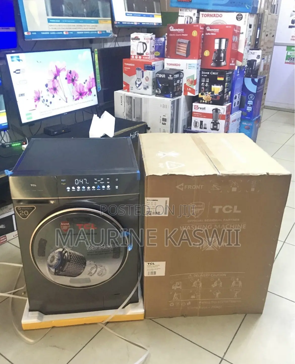 10/7kg TCL Washing Machine Front Load Full Outomatic