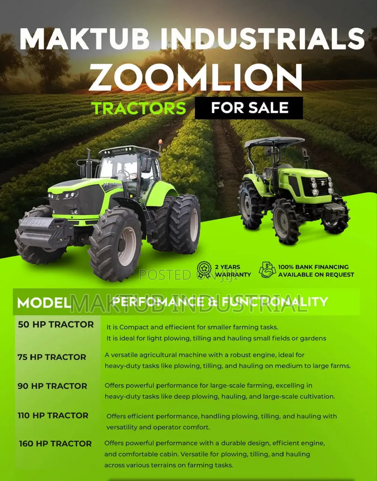Zoomlion 75 Hp