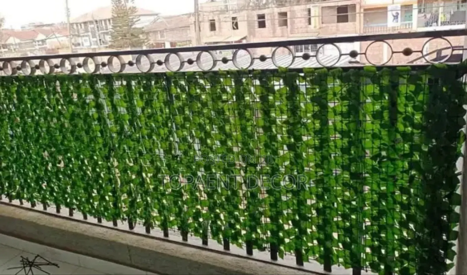 Artificial Green Privacy Fence 3m Wide and 1m Tall