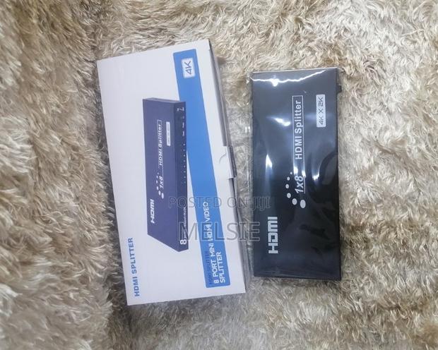 8 Port Powered Hdmi Splitter Multi Monitor Outputs 3d