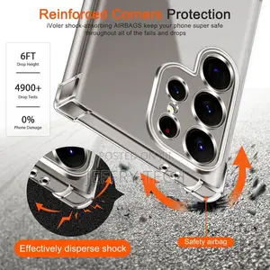 Clear Slim Samsung Galaxy S24 Ultra Back Cover (Transparent)