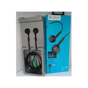 Celebrat Stereo Sound Earphone Celebrat G6 - Black