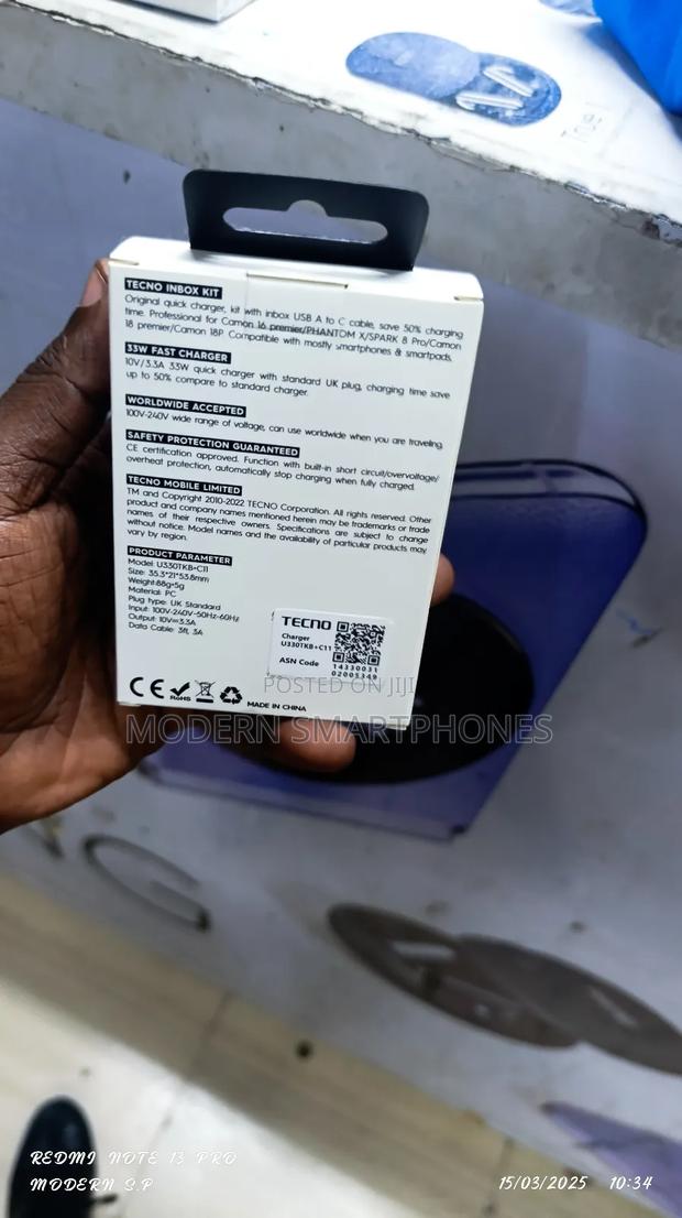 Tecno 33w Faster 3x Charger - thumbnail 3