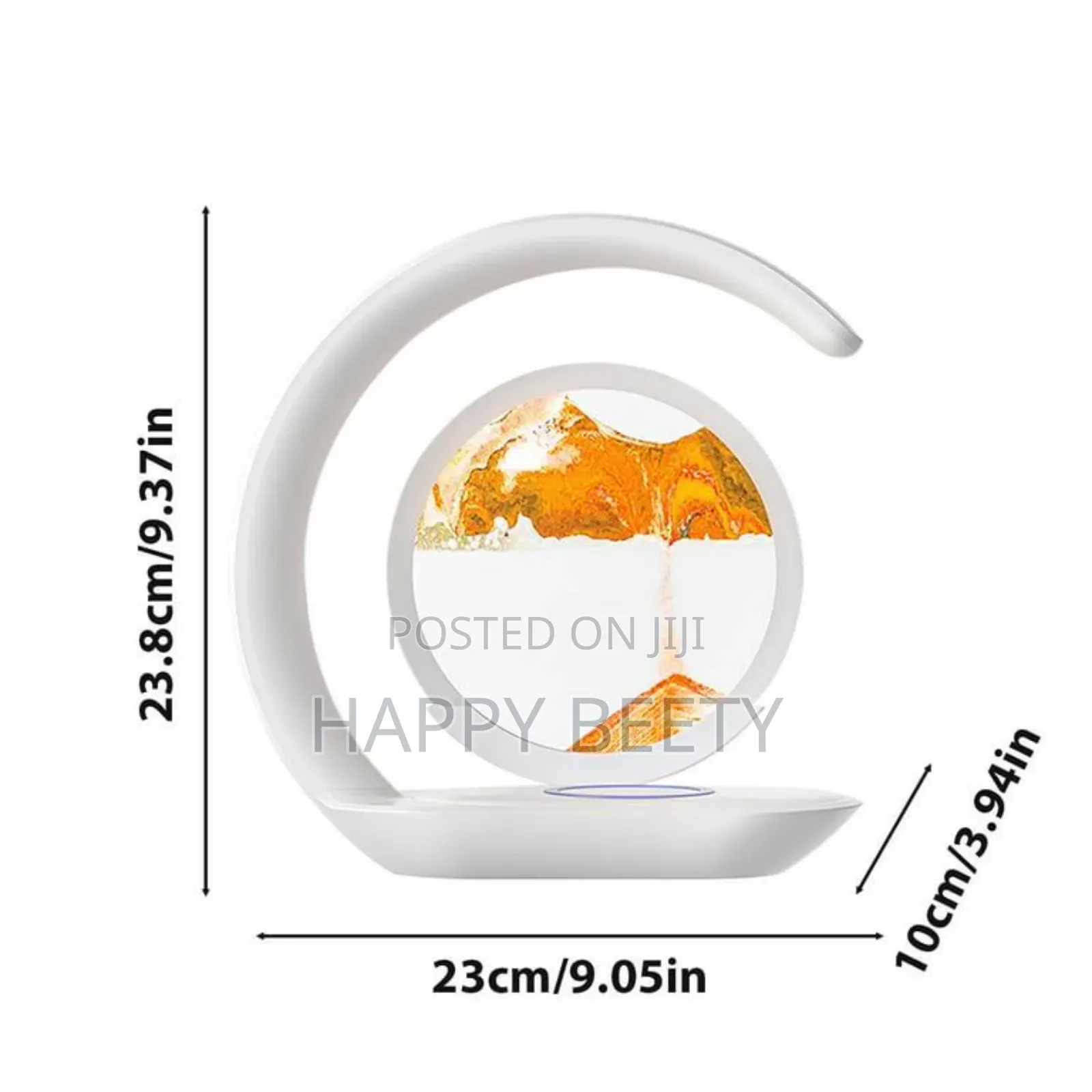 *Night Light 3d Moving Sand Art Liquid Hourglass Led Lamp