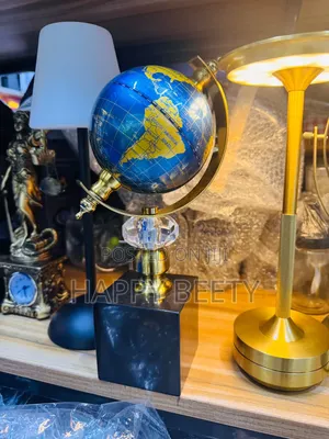 *World Globe Marble Base Luxury Home/Office Decor Ornament