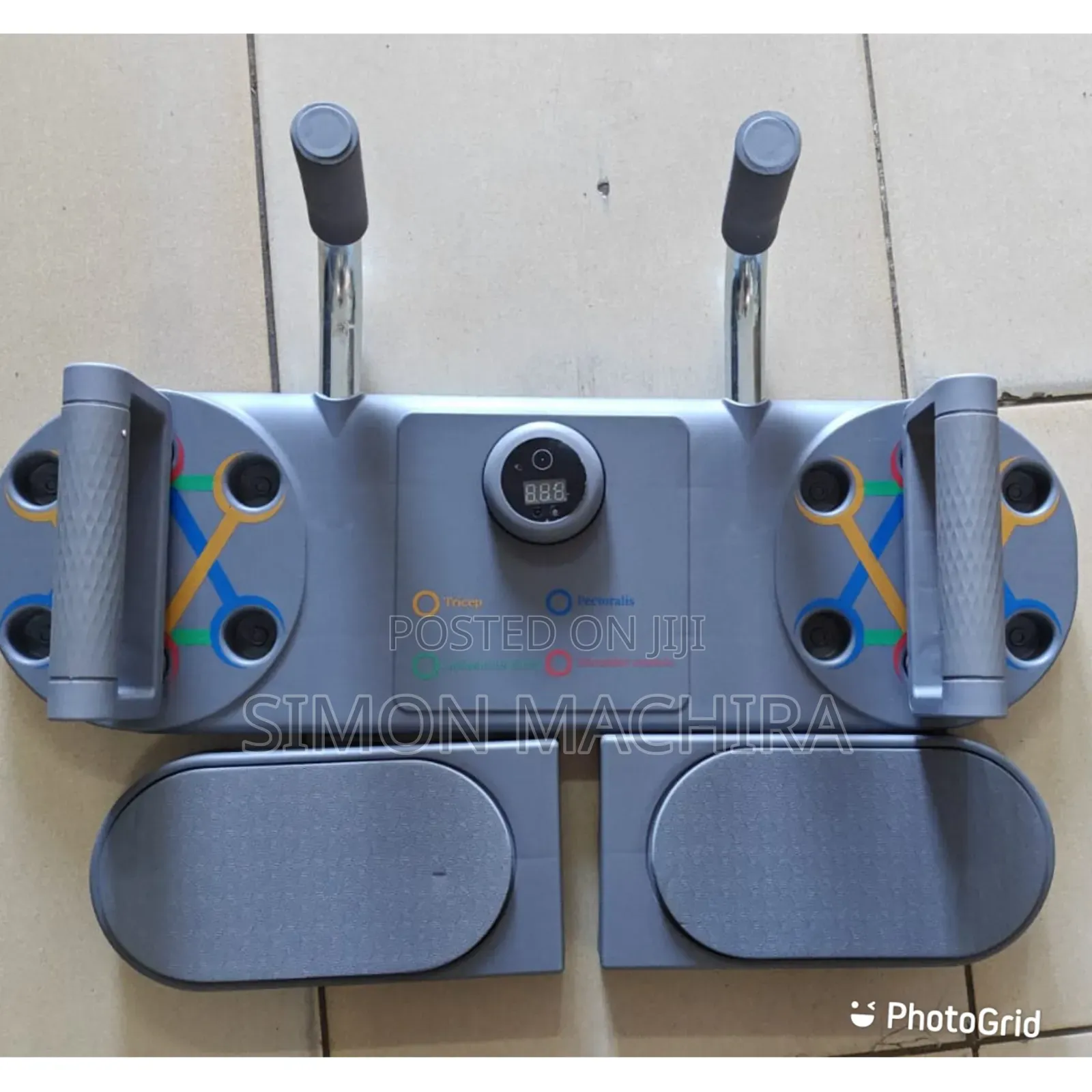 Smart Push-Up Board With Resistance Tubes