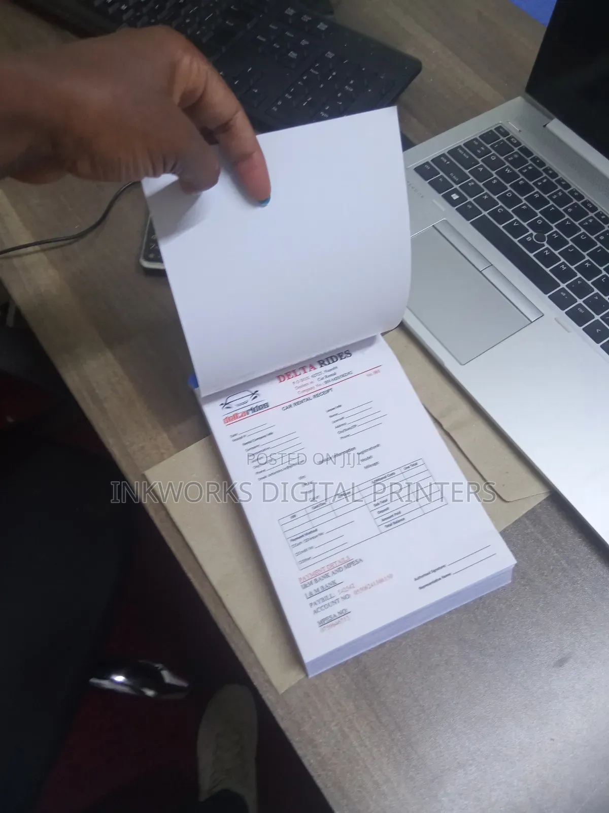 A5 Receipt Book Customized