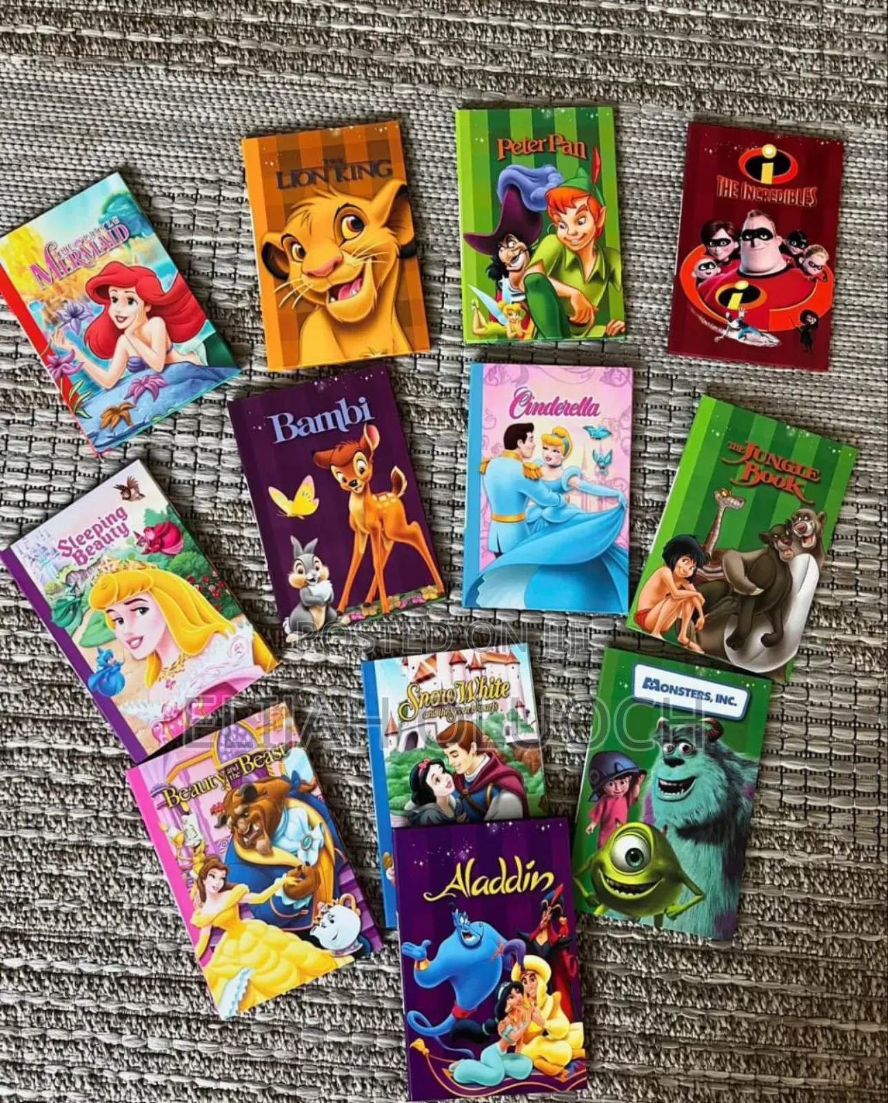 12 Disney Hardcover Story Book Set