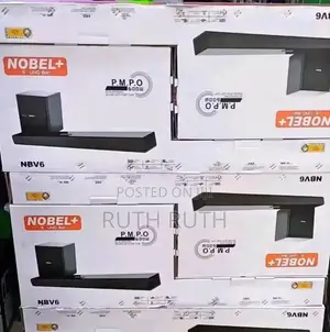 Nobel Plus Soundbar Nbv6 2.1ch 600w Pmpo 3d Surround Sound